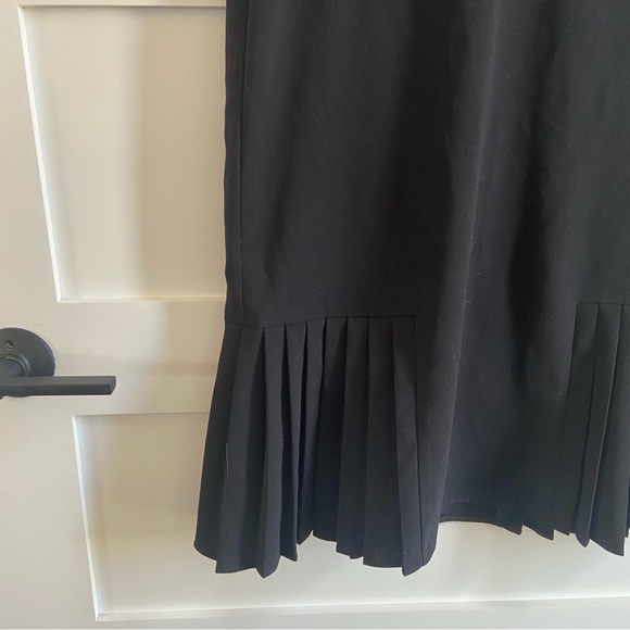 Zara Classic Black Ruffle Hem Dress - Picture 3 of 11